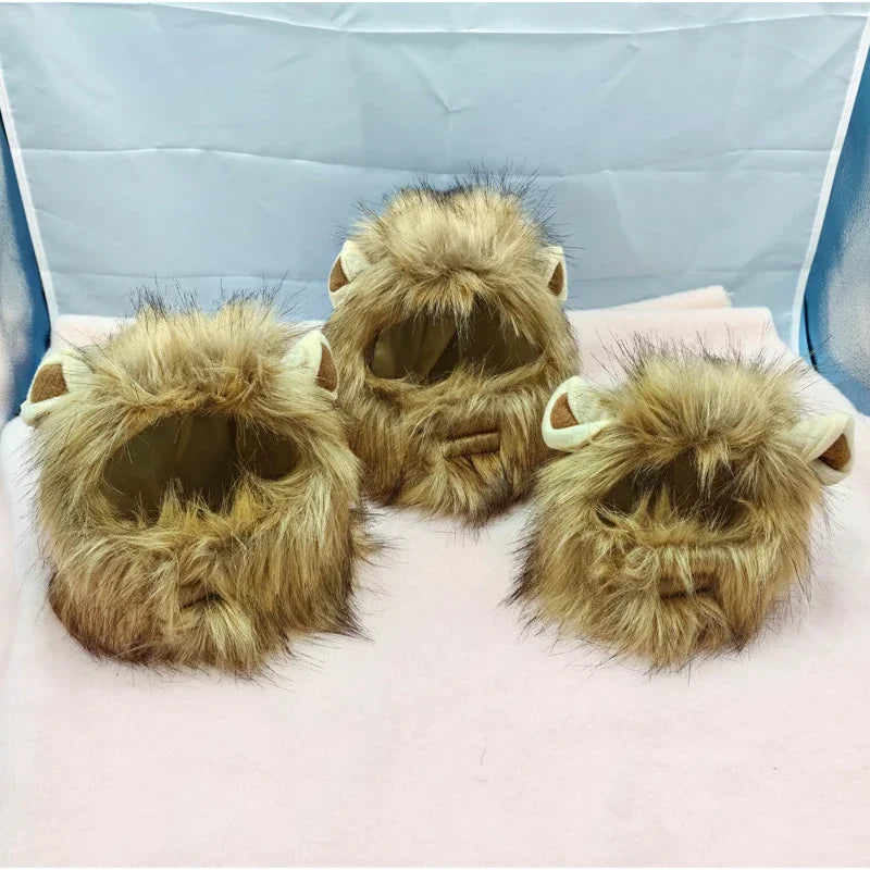 Lion Mane Wig for Dogs and Cats – Adjustable Halloween Costume Headpiece — product image 3