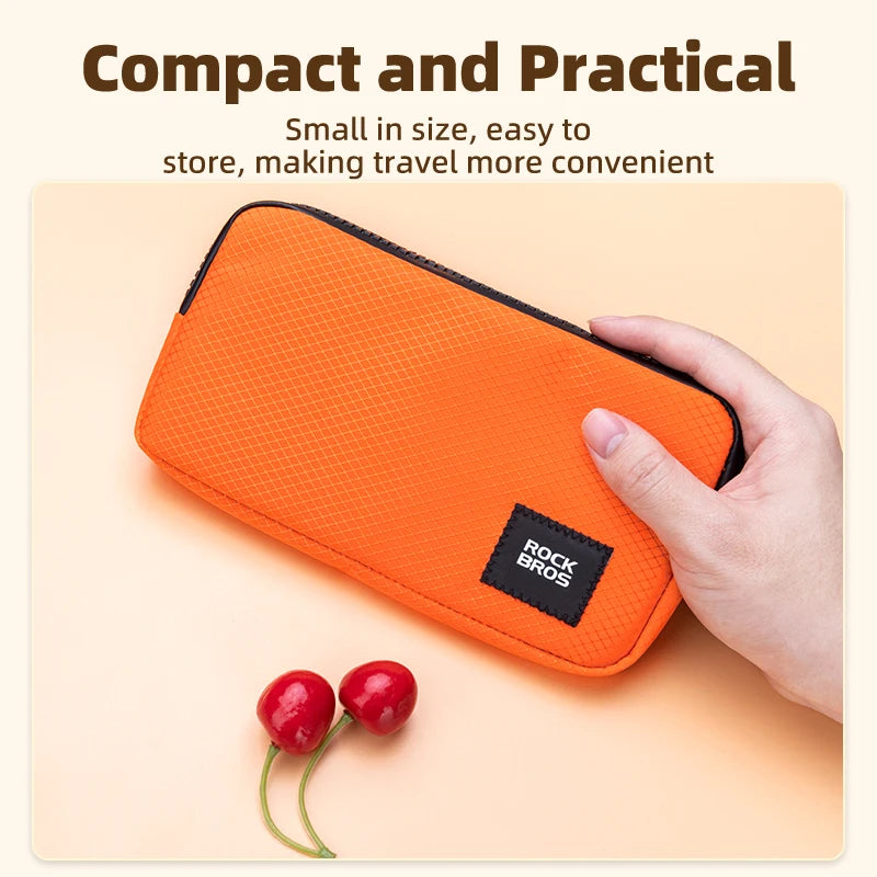 ROCKBROS Fahrradtasche für Handy – Tagesgebrauch, klein, leicht, tragbar, multifunktional – Handtasche, Aufbewahrung für Münzen, Geldbörse, Umhängetasche für den Alltag