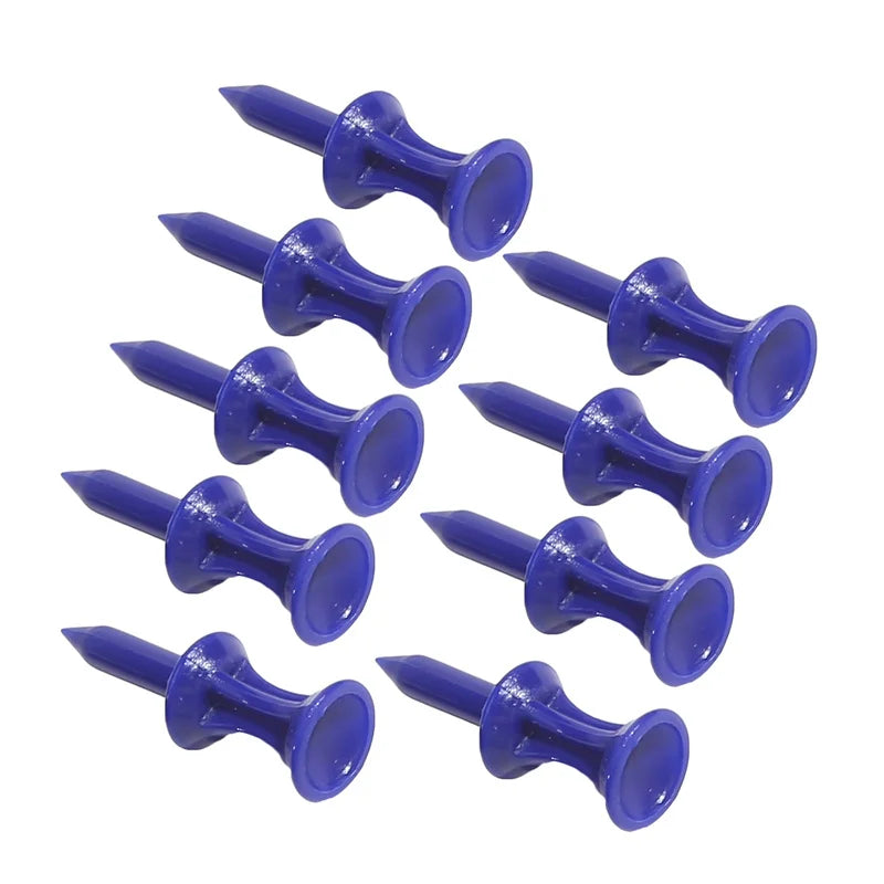 50 Stück/Packung Professionelle Golftees 25mm-51mm Castle Orange Golfer Zubehör Kunststoff Golftees, perfekt zum Abschlagen des Balls