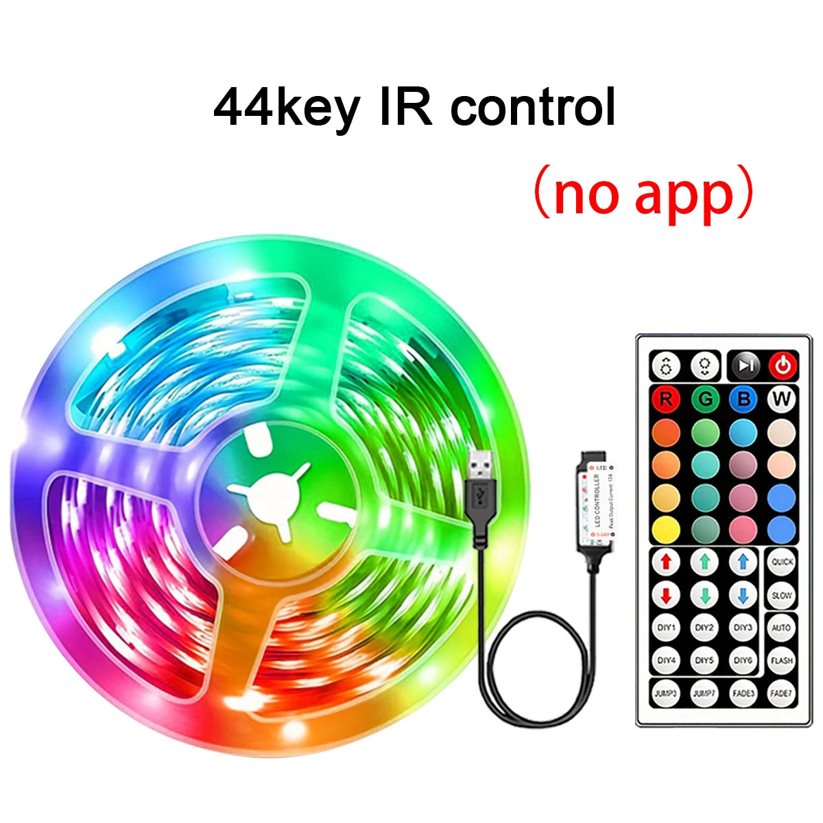 Smart RGB LED Strip Lights — App Control & Music Sync