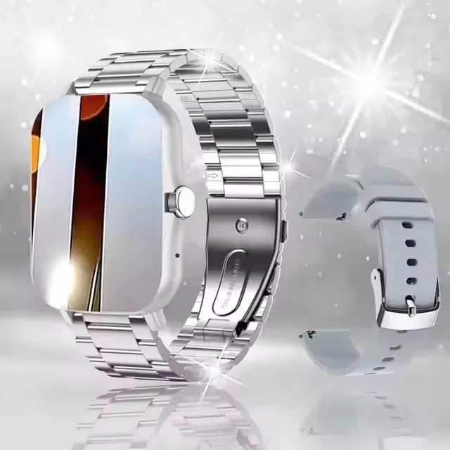 Smart Watch — Full Touch Screen, Bluetooth Calls & Health Tracking