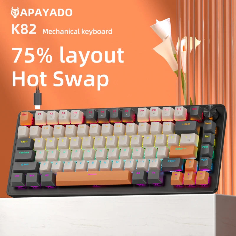 K82 Mechanical Keyboard — RGB Hot-Swap 75%