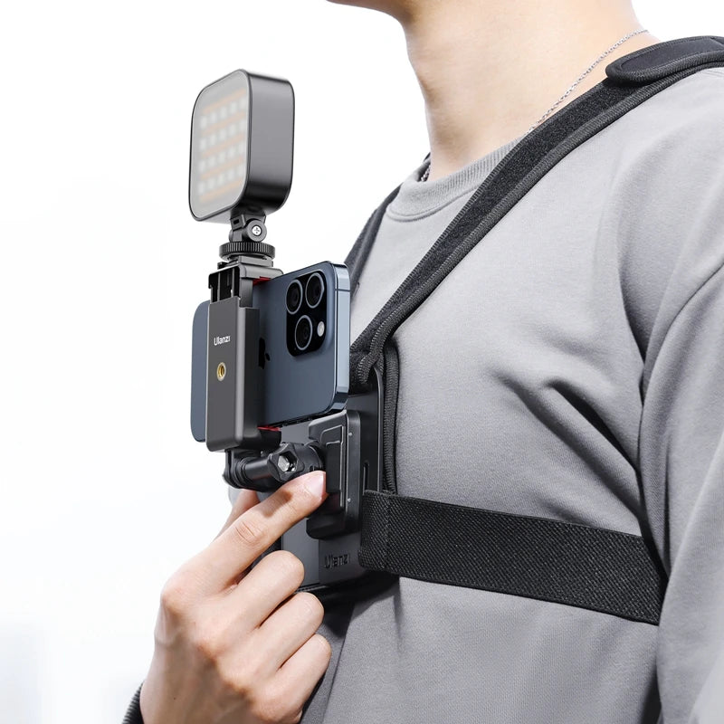 Ulanzi CM027 Kopfband-Halterung / CM028 Brustgurt für Action-Kameras – GoPro, Insta360, DJI, Smartphones – horizontale und vertikale Modi