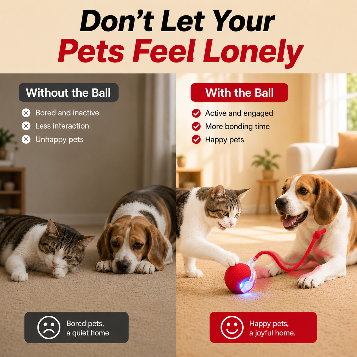 Smart Interactive Rolling Pet Toy — product image 2